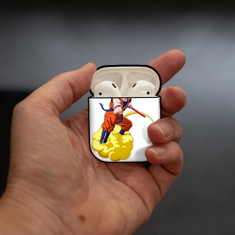 ドラゴンボール 孫 悟飯（そんごはん）DRAGON BALL Son Gohan AirPods 第2世代保護ケース ハードシェル ブラック 耐衝撃・防指紋・カラビナ付き