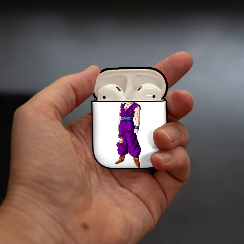 ドラゴンボール 孫 悟飯（そんごはん）DRAGON BALL Son Gohan AirPods 第2世代保護ケース ハードシェル ブラック 耐衝撃・防指紋・カラビナ付き