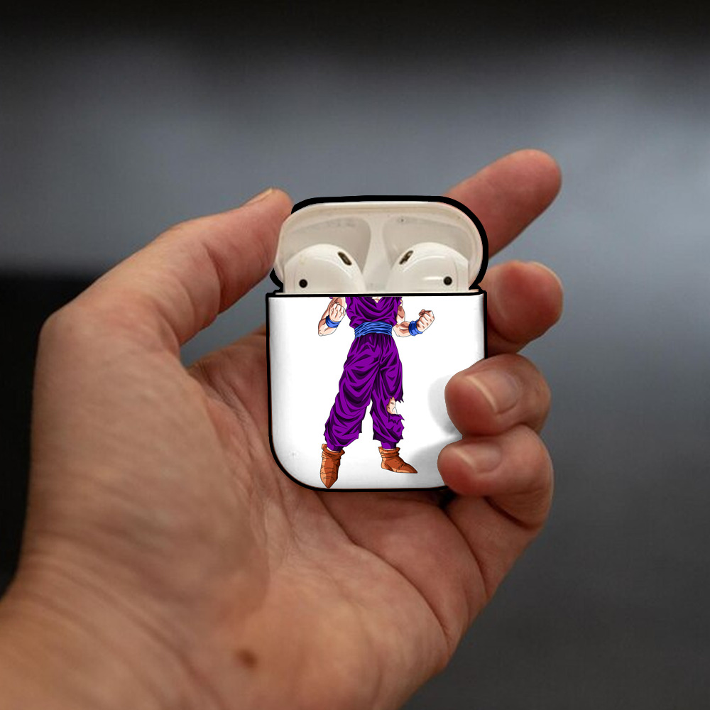 ドラゴンボール 孫 悟飯（そんごはん）DRAGON BALL Son Gohan AirPods 第2世代保護ケース ハードシェル ブラック 耐衝撃・防指紋・カラビナ付き