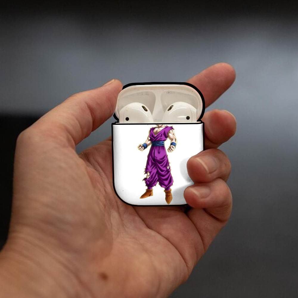 ドラゴンボール 孫 悟飯（そんごはん）DRAGON BALL Son Gohan AirPods 第2世代保護ケース ハードシェル ブラック 耐衝撃・防指紋・カラビナ付き