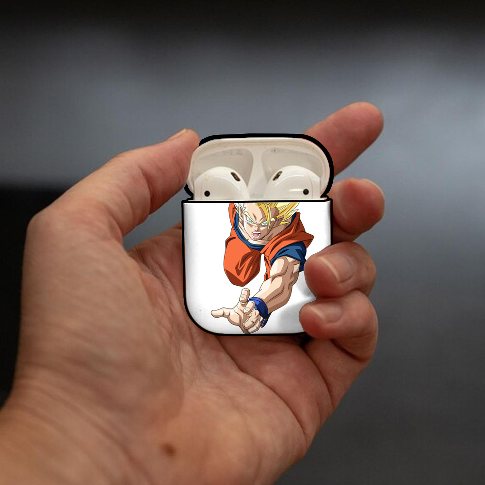 ドラゴンボール 孫 悟飯（そんごはん）DRAGON BALL Son Gohan AirPods 第2世代保護ケース ハードシェル ブラック 耐衝撃・防指紋・カラビナ付き