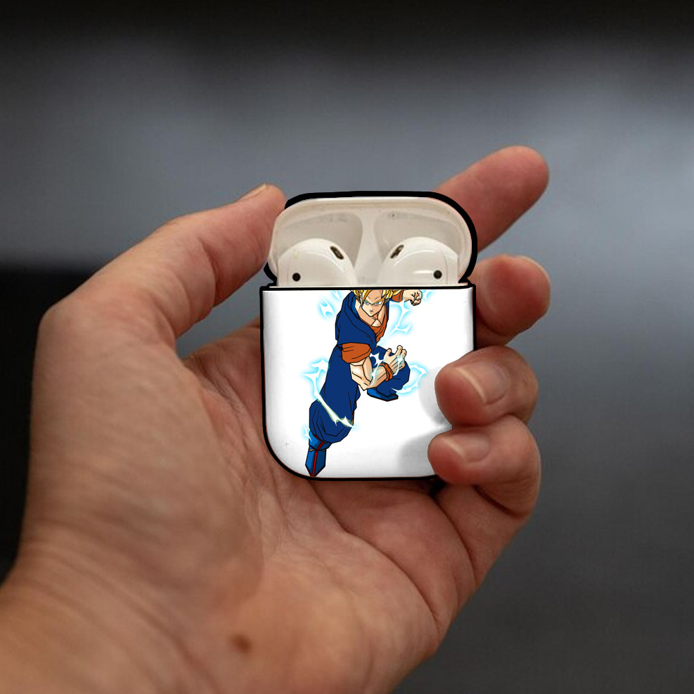 ドラゴンボール 孫 悟飯（そんごはん）DRAGON BALL Son Gohan AirPods 第2世代保護ケース ハードシェル ブラック 耐衝撃・防指紋・カラビナ付き