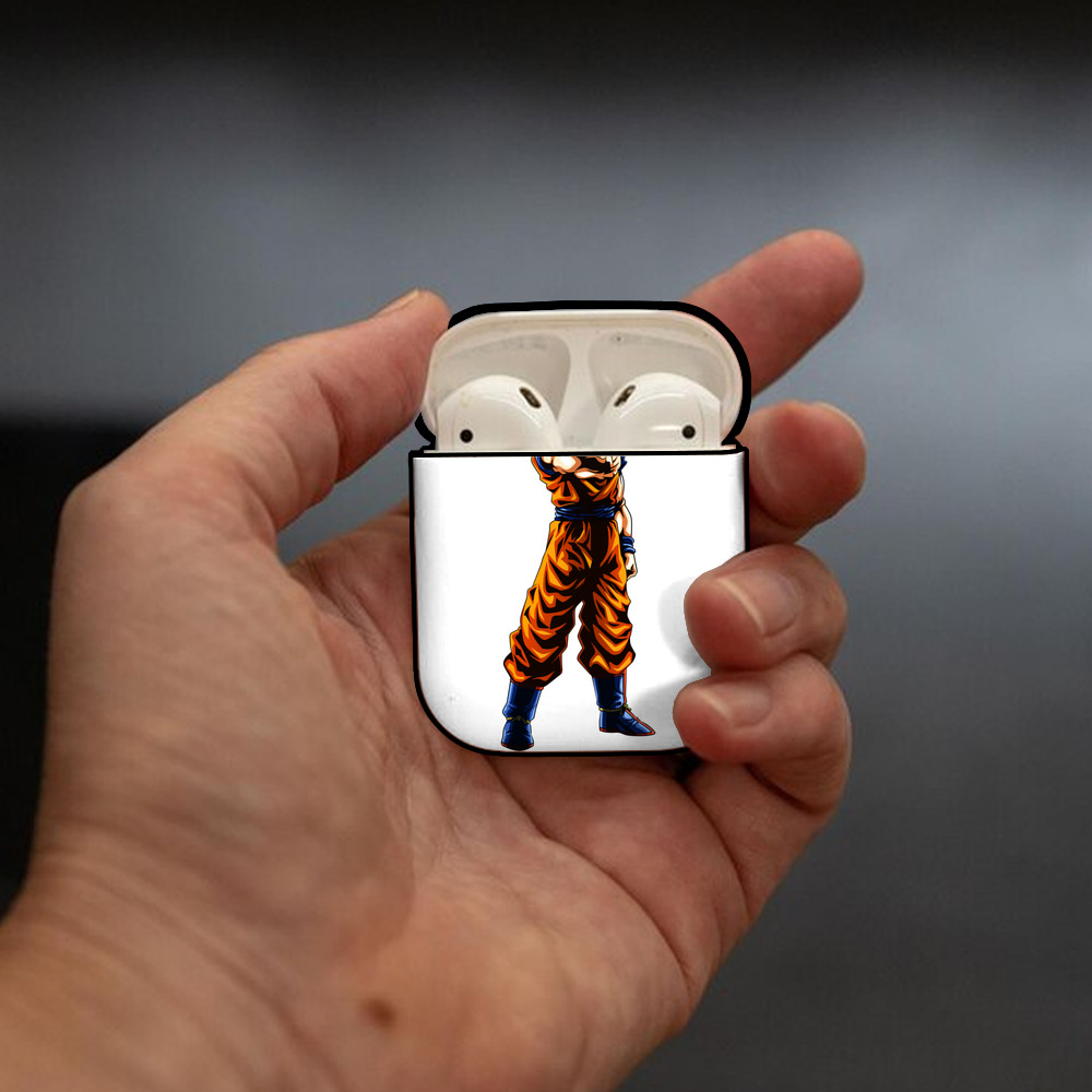 ドラゴンボール 孫 悟飯（そんごはん）DRAGON BALL Son Gohan AirPods 第2世代保護ケース ハードシェル ブラック 耐衝撃・防指紋・カラビナ付き