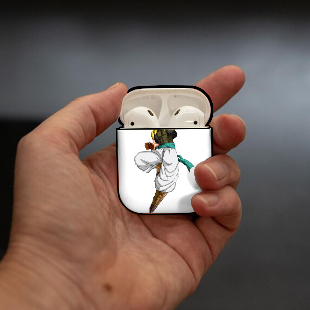 ドラゴンボール 孫 悟飯（そんごはん）DRAGON BALL Son Gohan AirPods 第2世代保護ケース ハードシェル ブラック 耐衝撃・防指紋・カラビナ付き