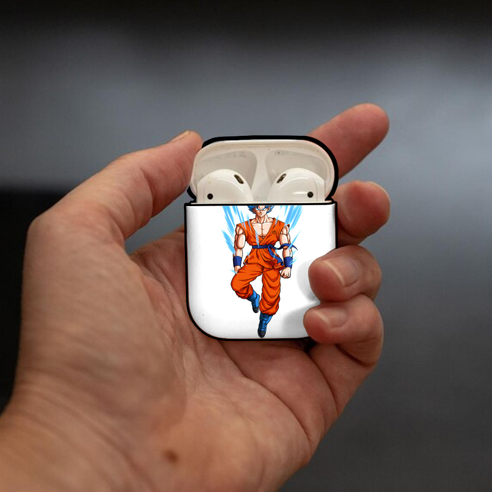 ドラゴンボール 孫 悟飯（そんごはん）DRAGON BALL Son Gohan AirPods 第2世代保護ケース ハードシェル ブラック 耐衝撃・防指紋・カラビナ付き