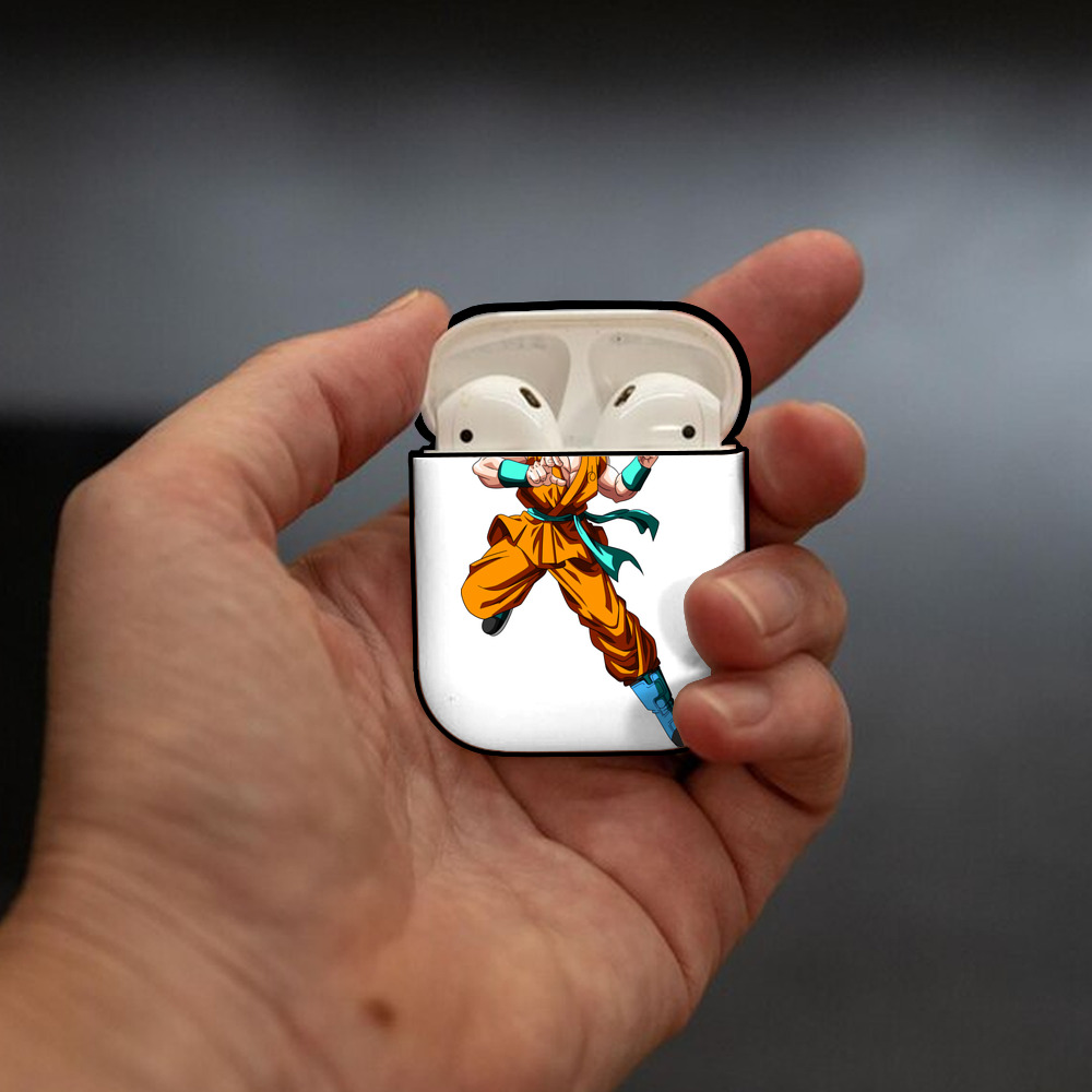 ドラゴンボール 孫 悟飯（そんごはん）DRAGON BALL Son Gohan AirPods 第2世代保護ケース ハードシェル ブラック 耐衝撃・防指紋・カラビナ付き