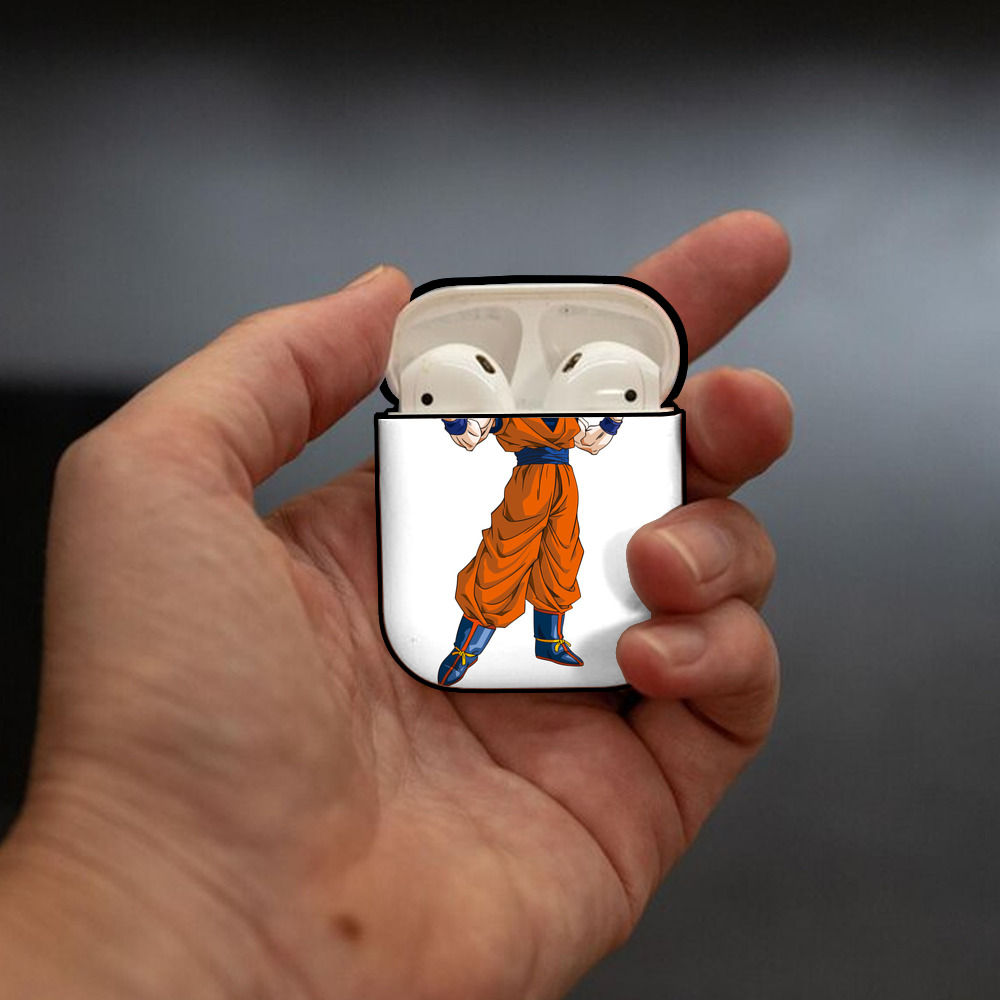 ドラゴンボール 孫 悟飯（そんごはん）DRAGON BALL Son Gohan AirPods 第2世代保護ケース ハードシェル ブラック 耐衝撃・防指紋・カラビナ付き