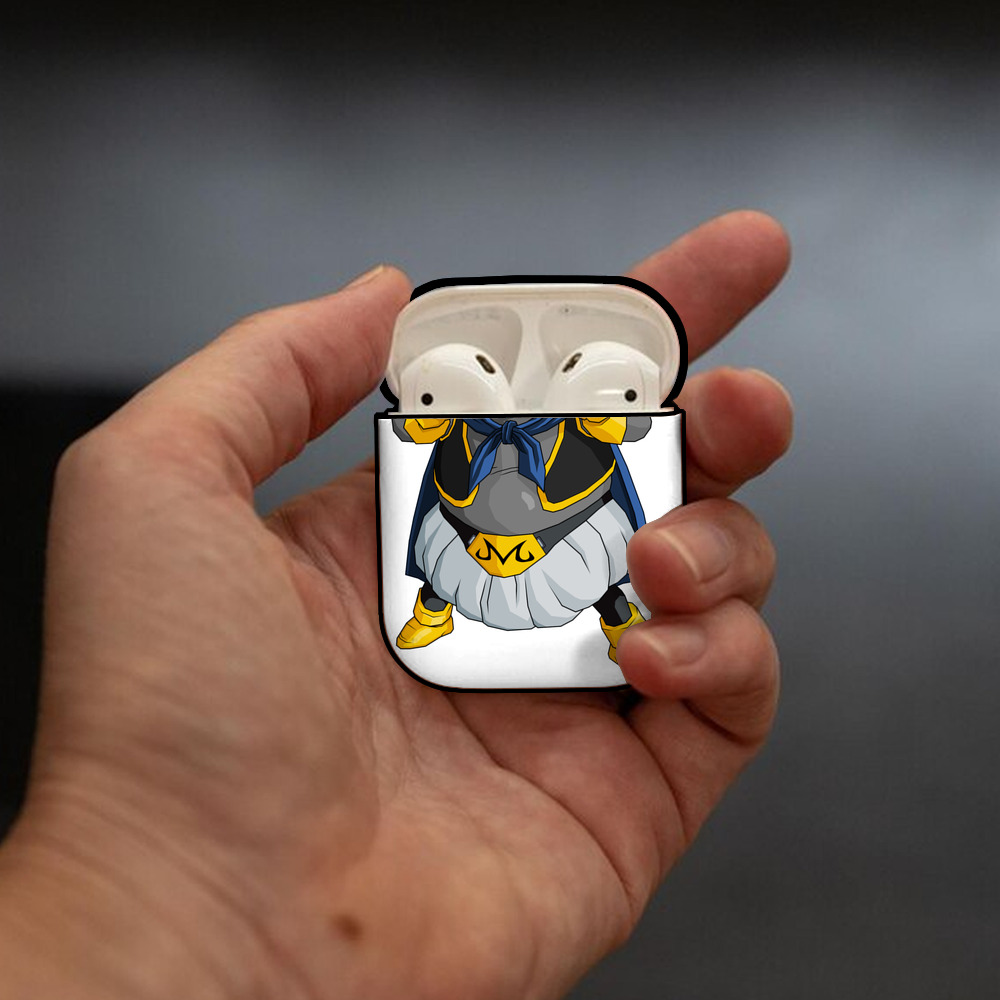 ドラゴンボール 魔人ブウ DRAGON BALL Majin Buu AirPods 第2世代保護ケース ハードシェル ブラック 耐衝撃・防指紋・カラビナ付き
