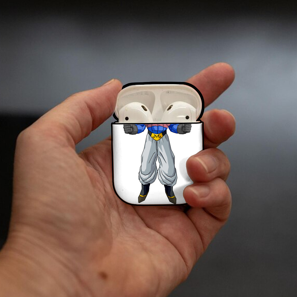 ドラゴンボール 魔人ブウ DRAGON BALL Majin Buu AirPods 第2世代保護ケース ハードシェル ブラック 耐衝撃・防指紋・カラビナ付き