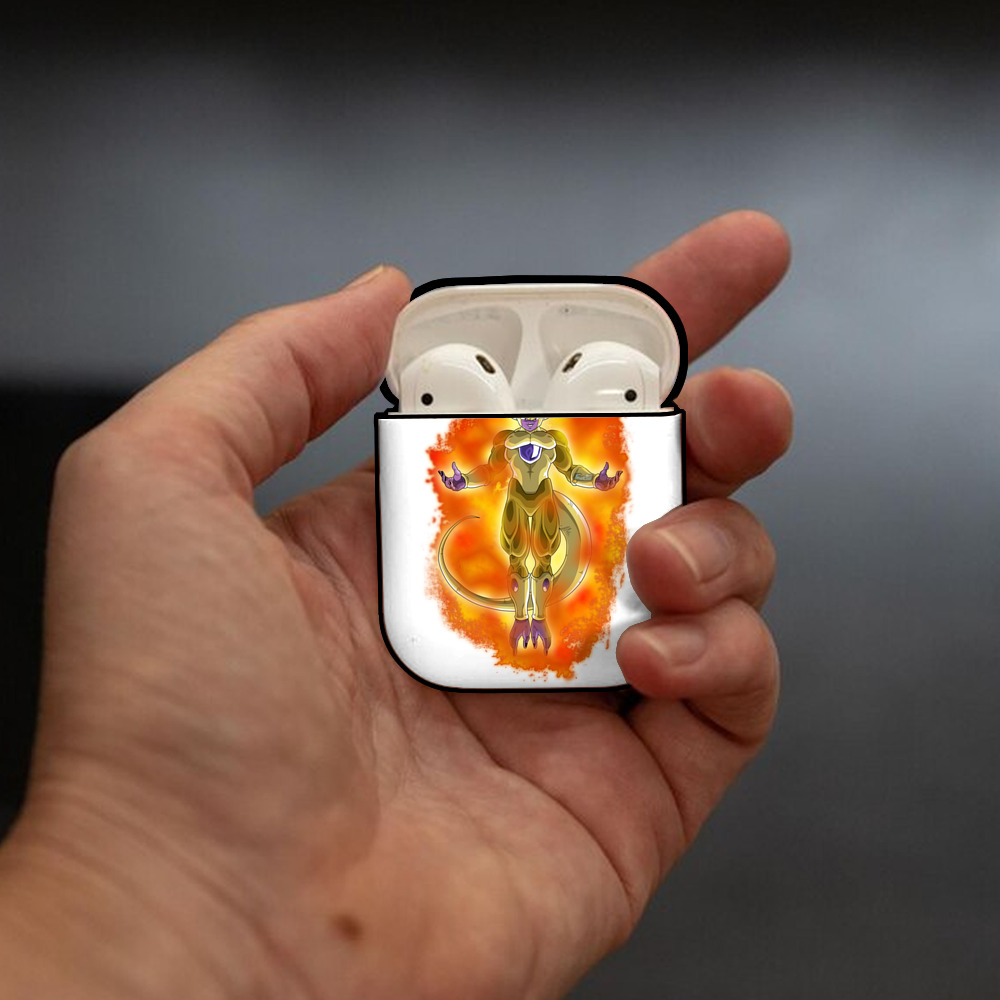 ドラゴンボール フリーザ DRAGON BALL Frieza AirPods 第2世代保護ケース ハードシェル ブラック 耐衝撃・防指紋・カラビナ付き