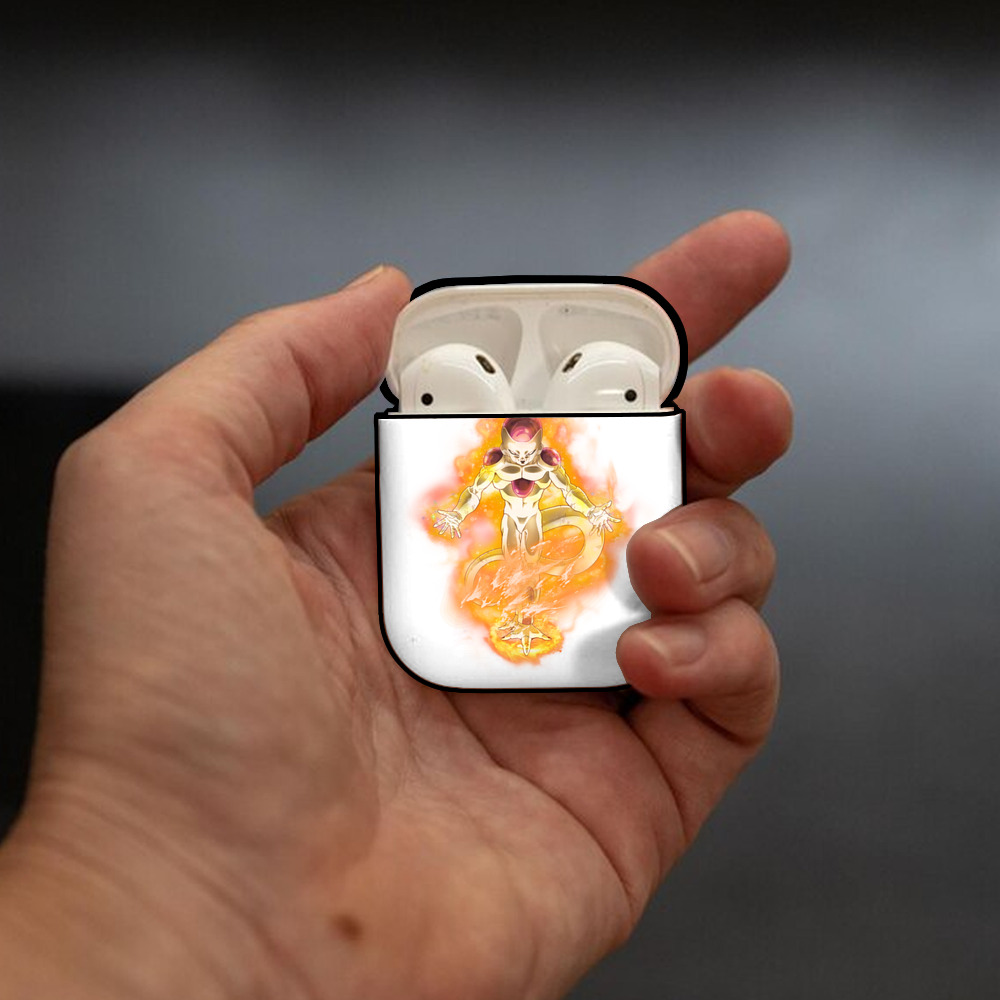 ドラゴンボール フリーザ DRAGON BALL Frieza AirPods 第2世代保護ケース ハードシェル ブラック 耐衝撃・防指紋・カラビナ付き