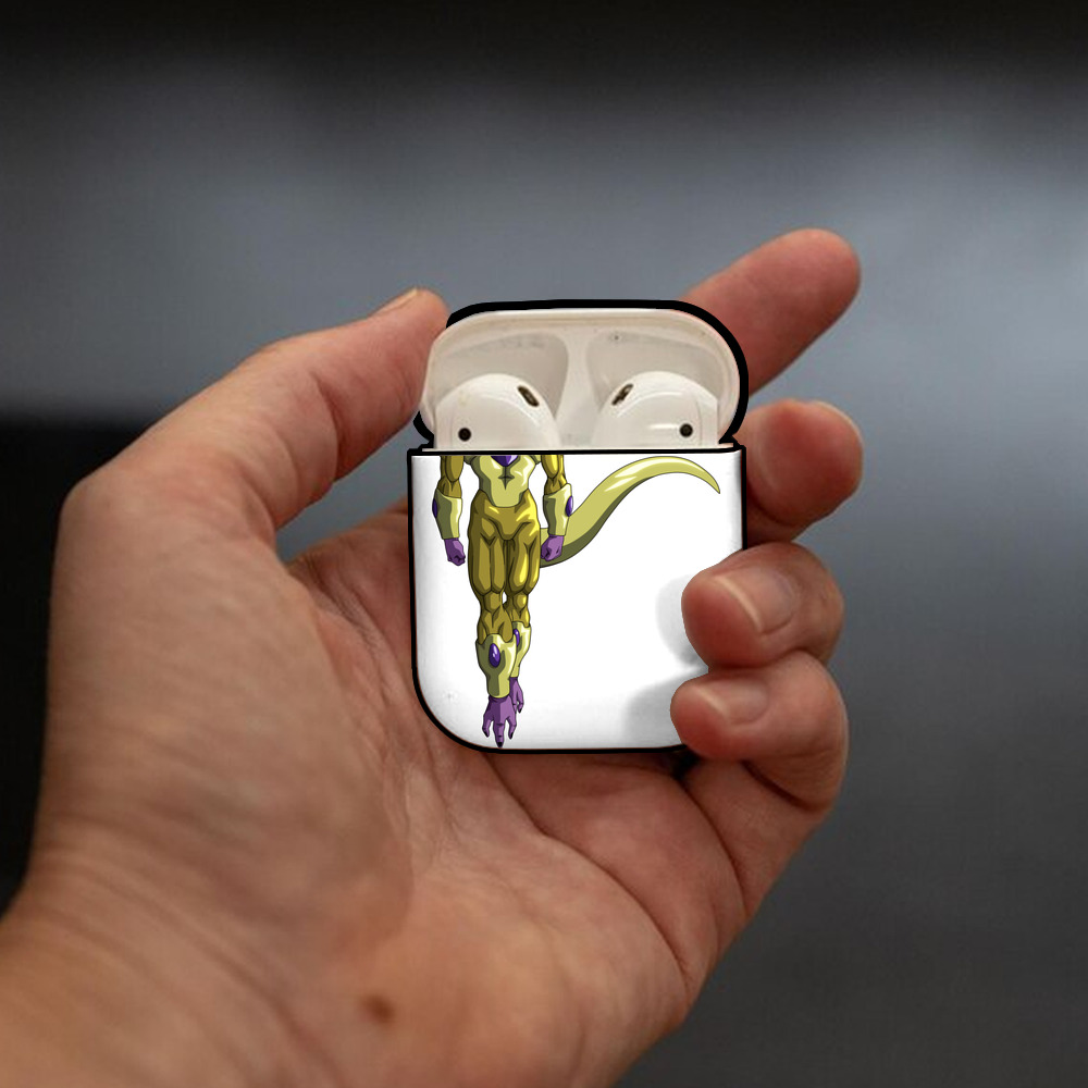 ドラゴンボール フリーザ DRAGON BALL Frieza AirPods 第2世代保護ケース ハードシェル ブラック 耐衝撃・防指紋・カラビナ付き