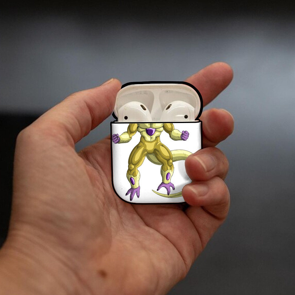 ドラゴンボール フリーザ DRAGON BALL Frieza AirPods 第2世代保護ケース ハードシェル ブラック 耐衝撃・防指紋・カラビナ付き