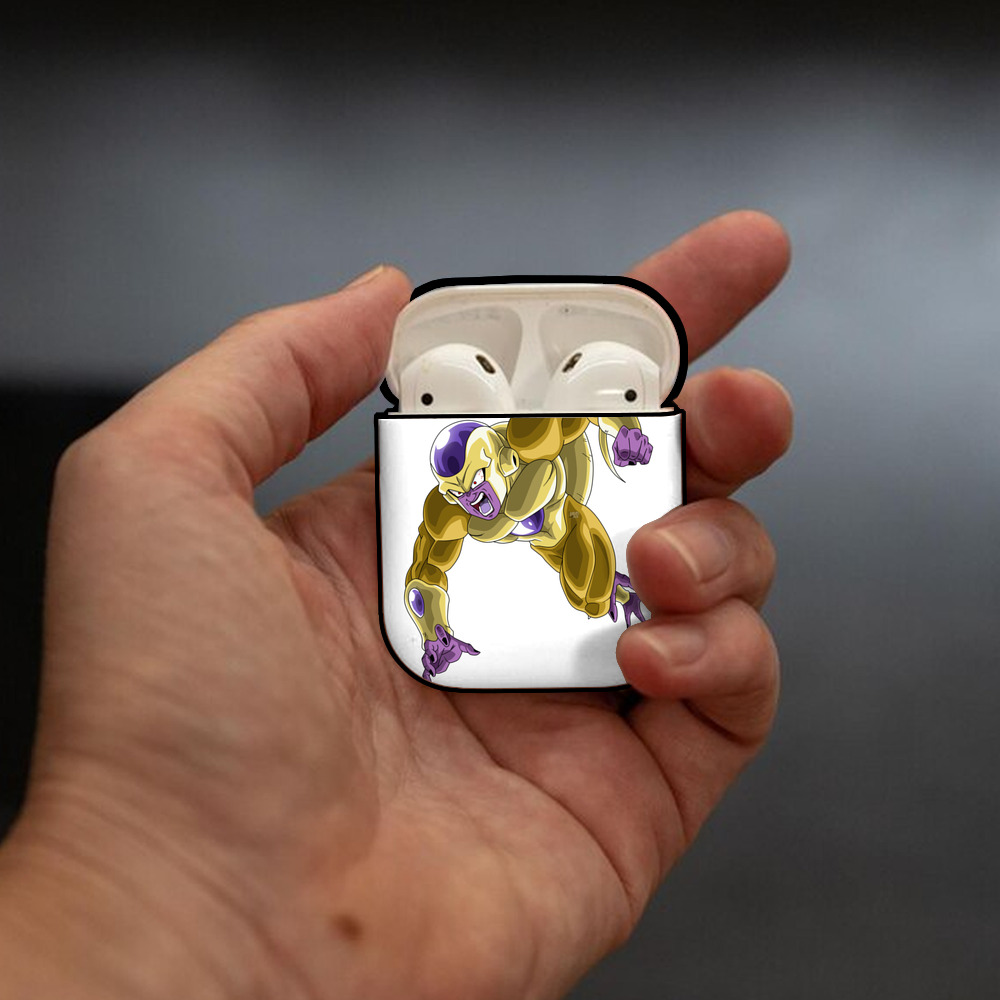 ドラゴンボール フリーザ DRAGON BALL Frieza AirPods 第2世代保護ケース ハードシェル ブラック 耐衝撃・防指紋・カラビナ付き