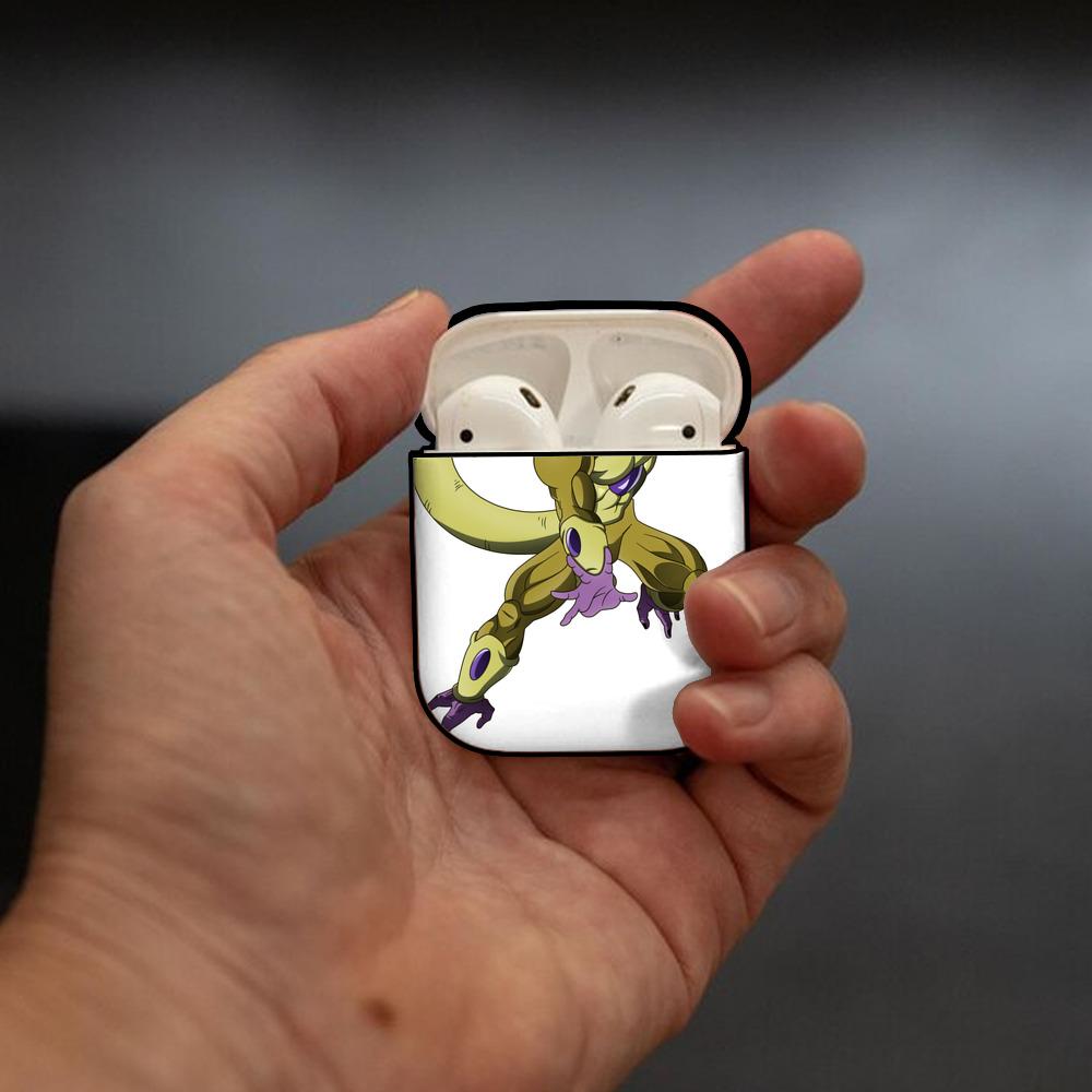 ドラゴンボール フリーザ DRAGON BALL Frieza AirPods 第2世代保護ケース ハードシェル ブラック 耐衝撃・防指紋・カラビナ付き