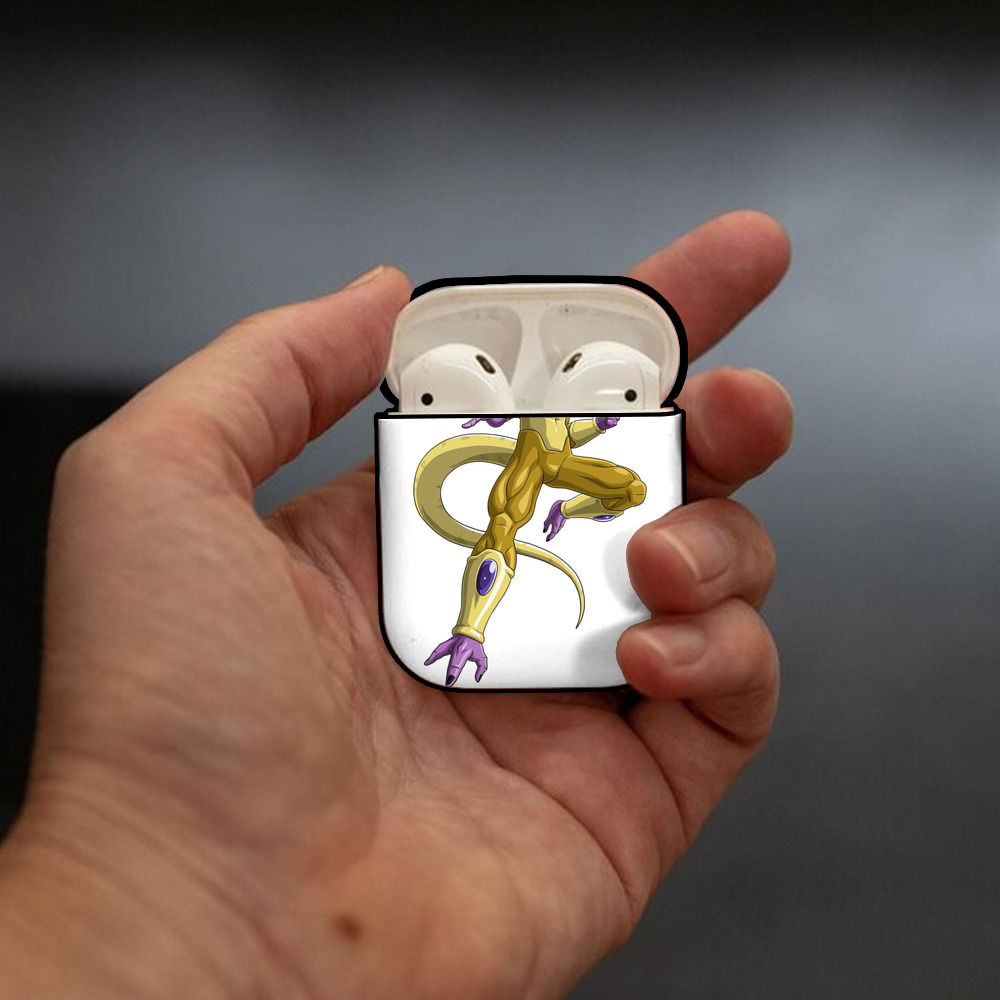ドラゴンボール フリーザ DRAGON BALL Frieza AirPods 第2世代保護ケース ハードシェル ブラック 耐衝撃・防指紋・カラビナ付き