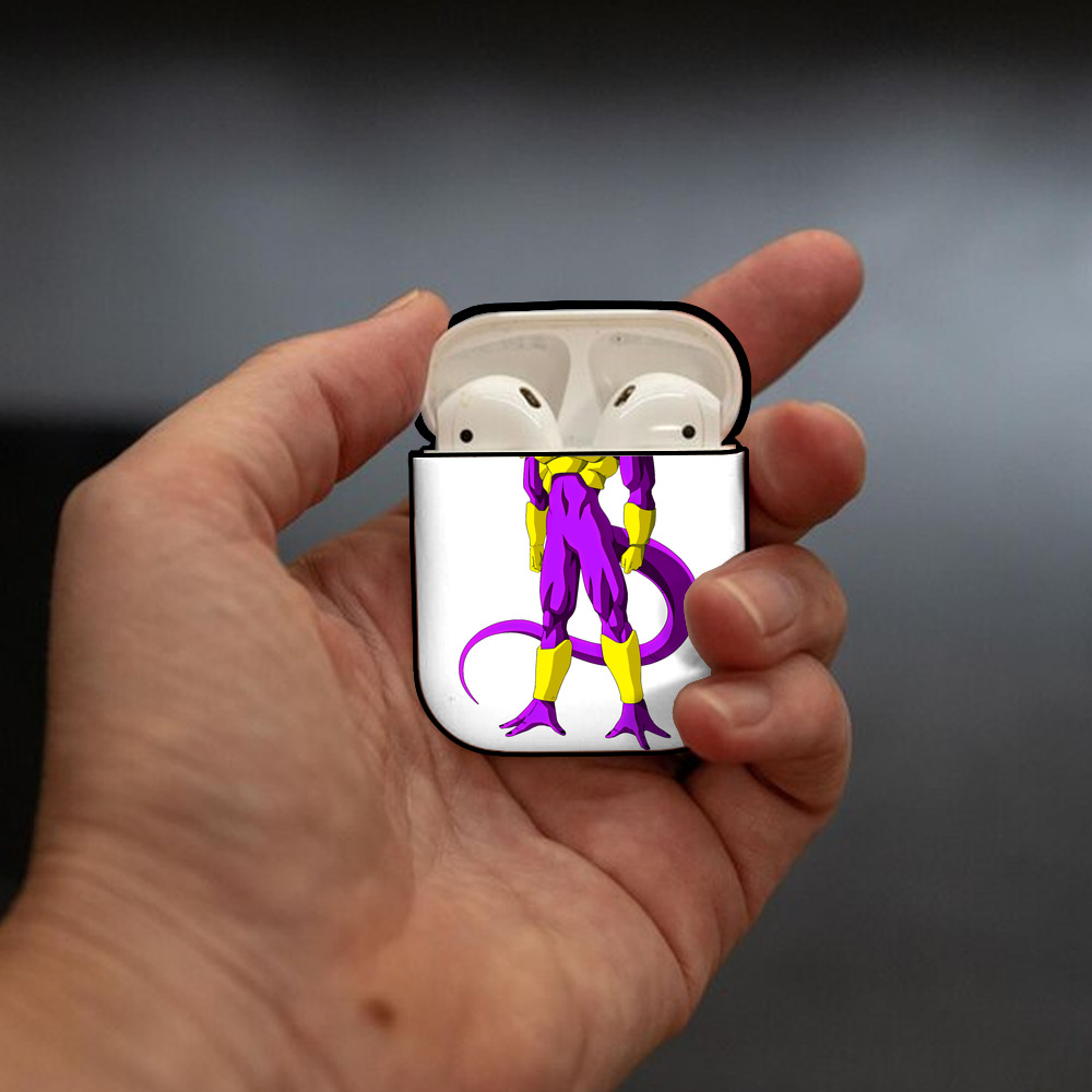 ドラゴンボール フリーザ DRAGON BALL Frieza AirPods 第2世代保護ケース ハードシェル ブラック 耐衝撃・防指紋・カラビナ付き
