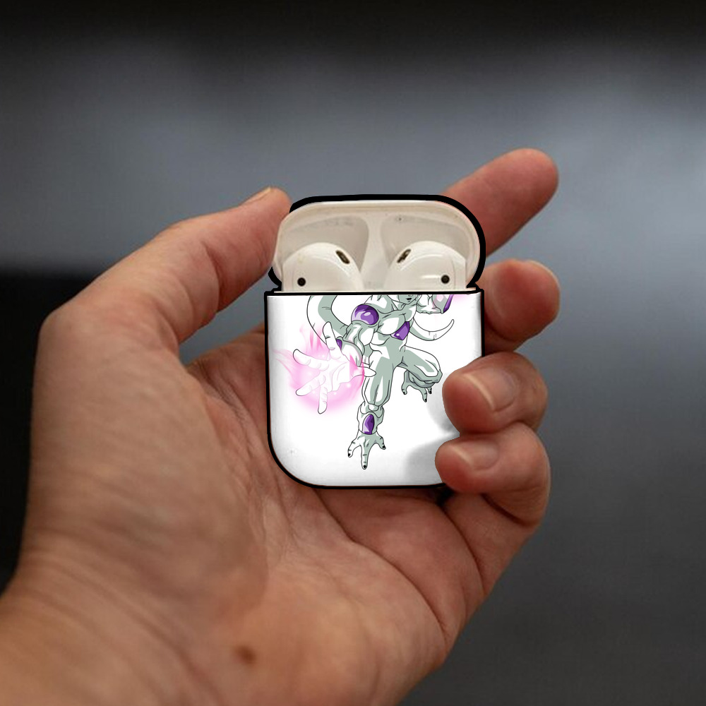 ドラゴンボール フリーザ DRAGON BALL Frieza AirPods 第2世代保護ケース ハードシェル ブラック 耐衝撃・防指紋・カラビナ付き