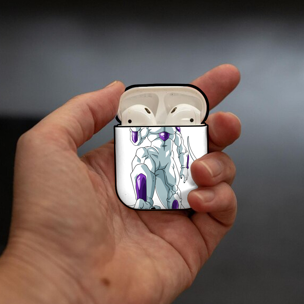 ドラゴンボール フリーザ DRAGON BALL Frieza AirPods 第2世代保護ケース ハードシェル ブラック 耐衝撃・防指紋・カラビナ付き