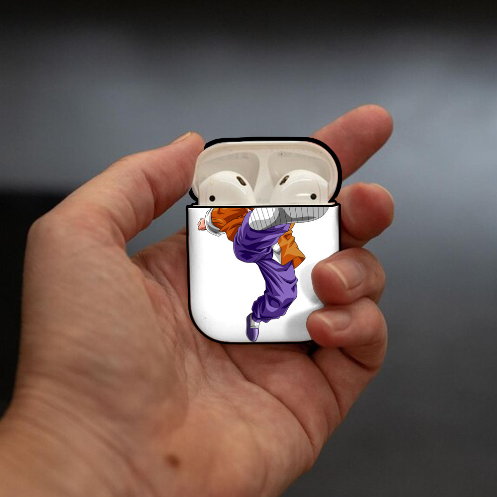 ドラゴンボール 亀仙人（かめせんにん） DRAGON BALL Master Roshi Kame Sennin AirPods 第2世代保護ケース ハードシェル ブラック 耐衝撃・防指紋・カラビナ付き