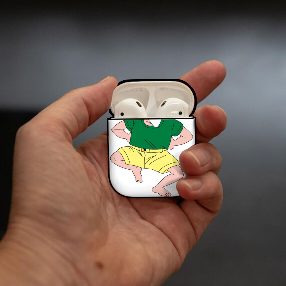 ドラゴンボール 亀仙人（かめせんにん） DRAGON BALL Master Roshi Kame Sennin AirPods 第2世代保護ケース ハードシェル ブラック 耐衝撃・防指紋・カラビナ付き