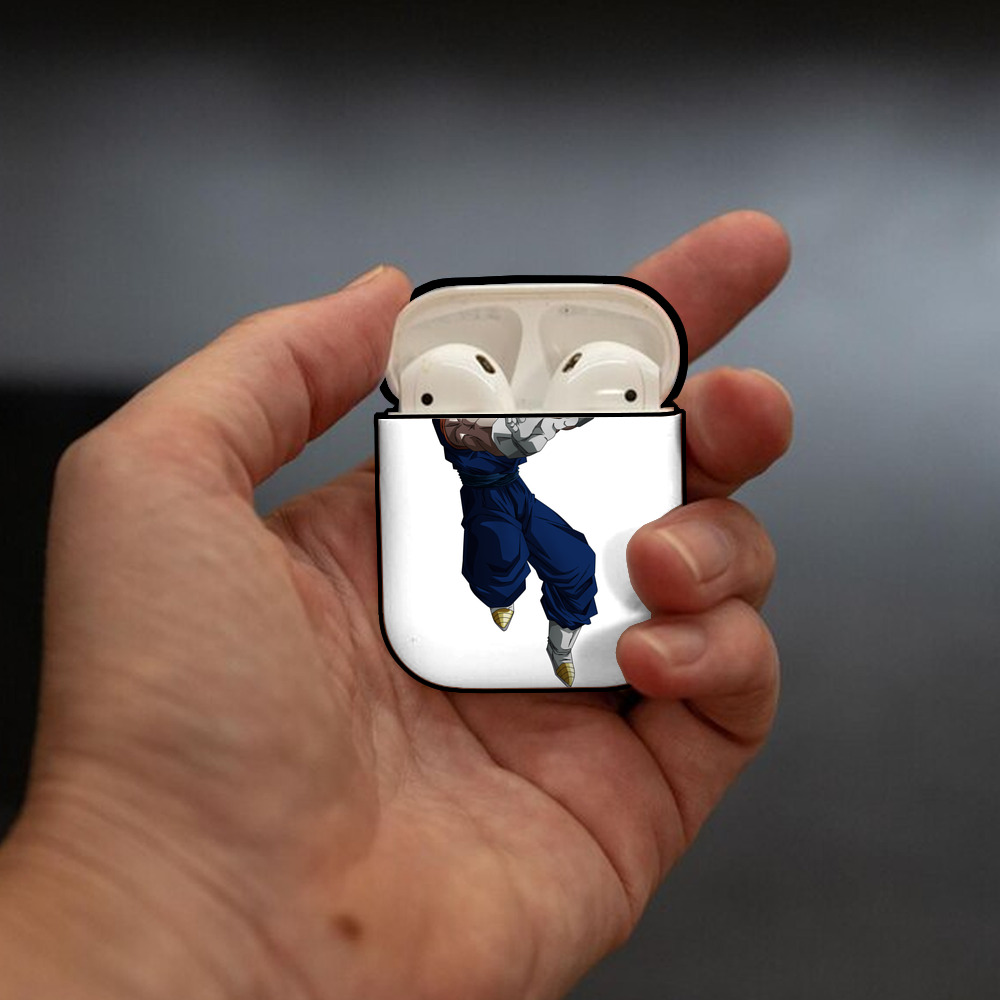 ドラゴンボール ベジット DRAGON BALL Vegetto AirPods 第2世代保護ケース ハードシェル ブラック 耐衝撃・防指紋・カラビナ付き