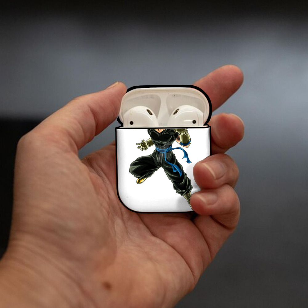 ドラゴンボール ベジット DRAGON BALL Vegetto AirPods 第2世代保護ケース ハードシェル ブラック 耐衝撃・防指紋・カラビナ付き