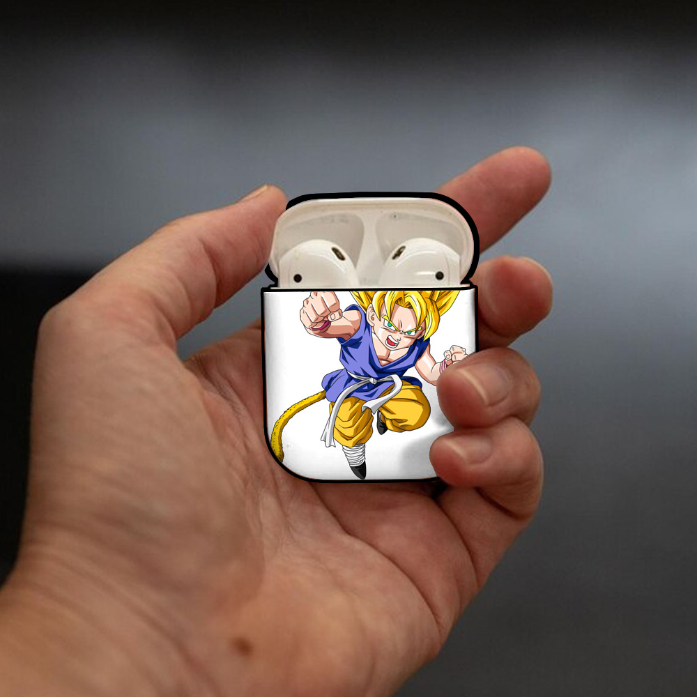 ドラゴンボール ベジット DRAGON BALL Vegetto AirPods 第2世代保護ケース ハードシェル ブラック 耐衝撃・防指紋・カラビナ付き
