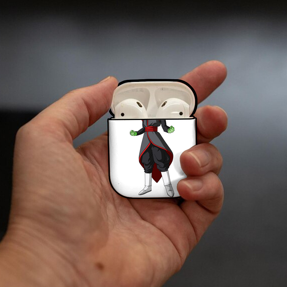 ドラゴンボール ベジット DRAGON BALL Vegetto AirPods 第2世代保護ケース ハードシェル ブラック 耐衝撃・防指紋・カラビナ付き
