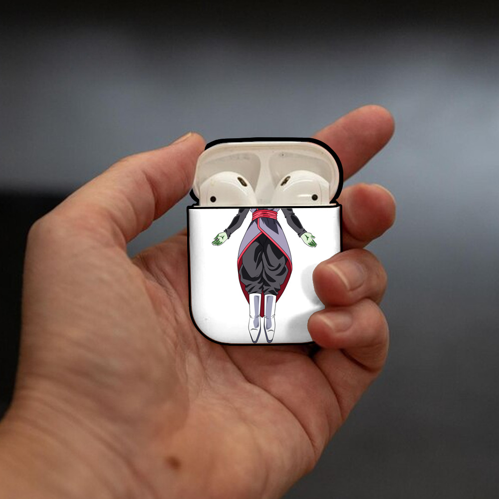 ドラゴンボール ベジット DRAGON BALL Vegetto AirPods 第2世代保護ケース ハードシェル ブラック 耐衝撃・防指紋・カラビナ付き