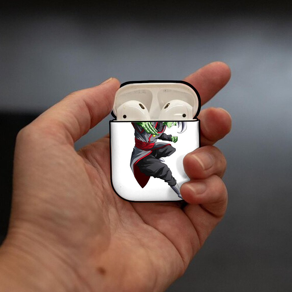 ドラゴンボール ベジット DRAGON BALL Vegetto AirPods 第2世代保護ケース ハードシェル ブラック 耐衝撃・防指紋・カラビナ付き