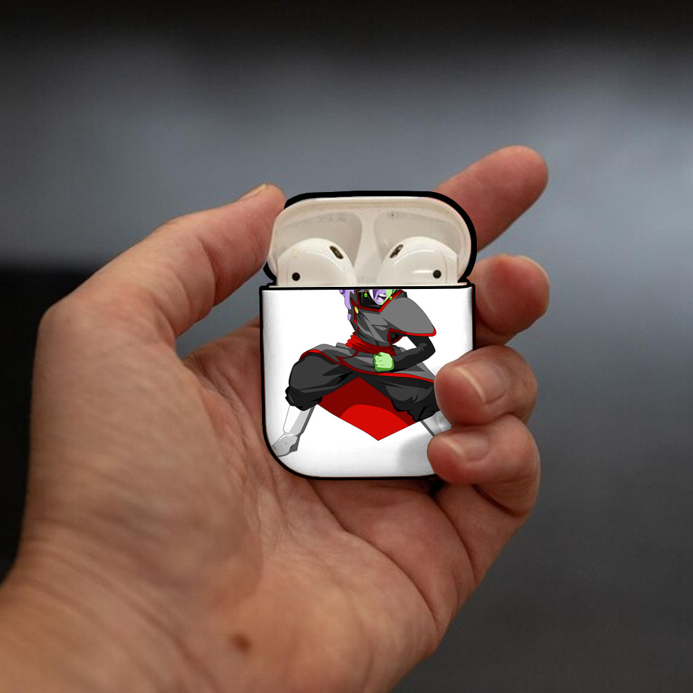 ドラゴンボール ベジット DRAGON BALL Vegetto AirPods 第2世代保護ケース ハードシェル ブラック 耐衝撃・防指紋・カラビナ付き