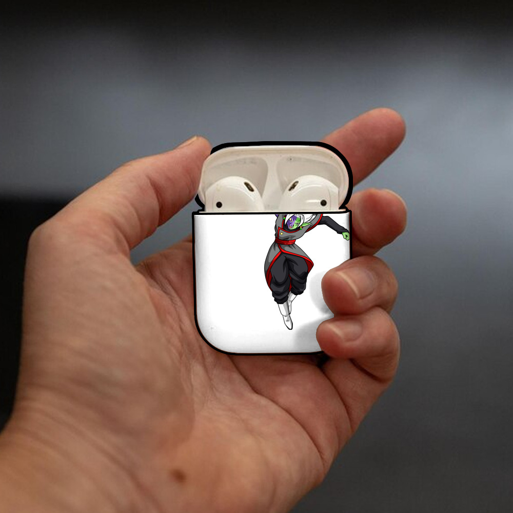 ドラゴンボール ベジット DRAGON BALL Vegetto AirPods 第2世代保護ケース ハードシェル ブラック 耐衝撃・防指紋・カラビナ付き