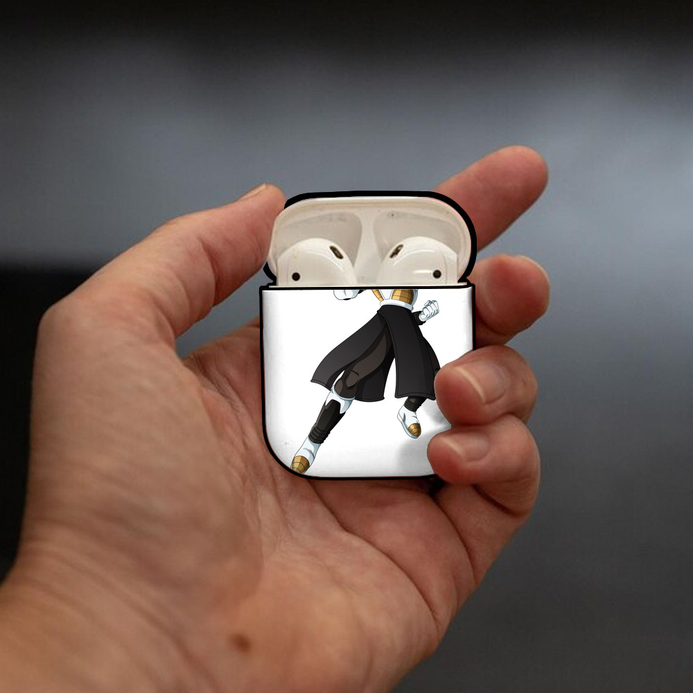 ドラゴンボール ベジット DRAGON BALL Vegetto AirPods 第2世代保護ケース ハードシェル ブラック 耐衝撃・防指紋・カラビナ付き