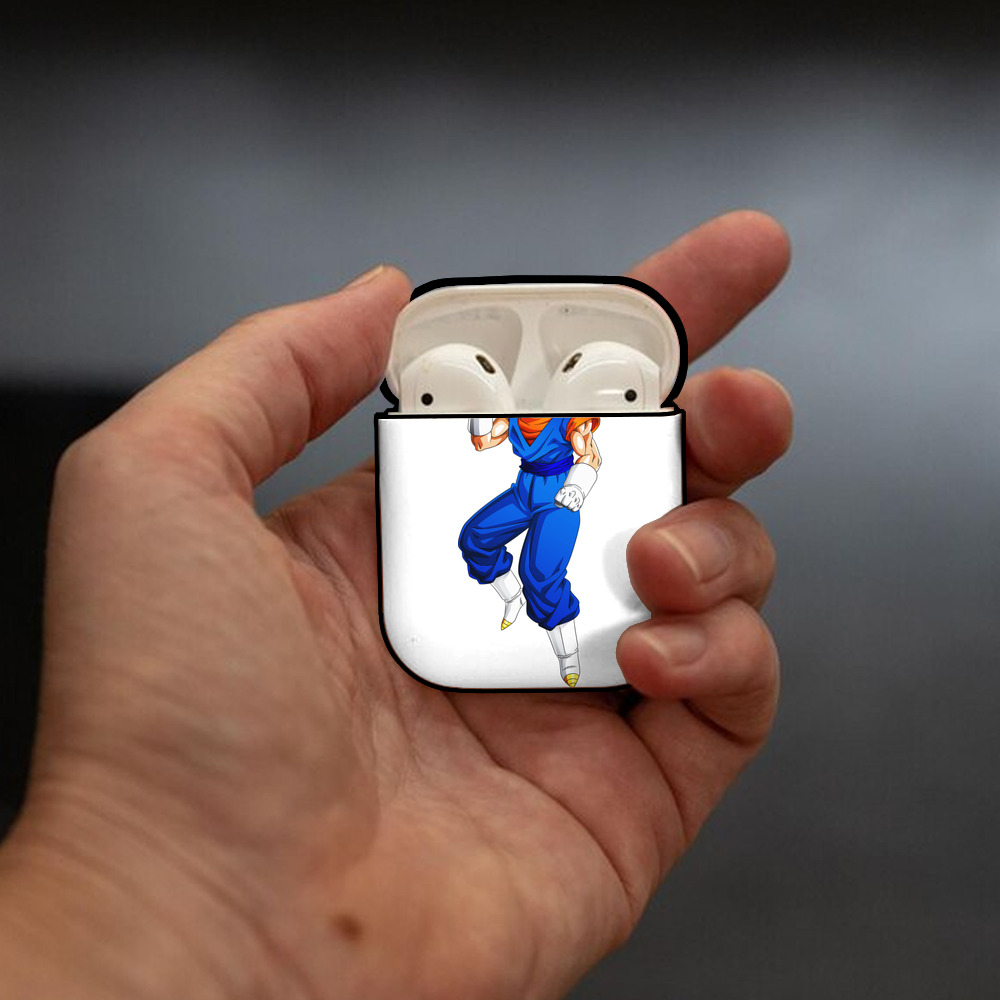 ドラゴンボール ベジット DRAGON BALL Vegetto AirPods 第2世代保護ケース ハードシェル ブラック 耐衝撃・防指紋・カラビナ付き