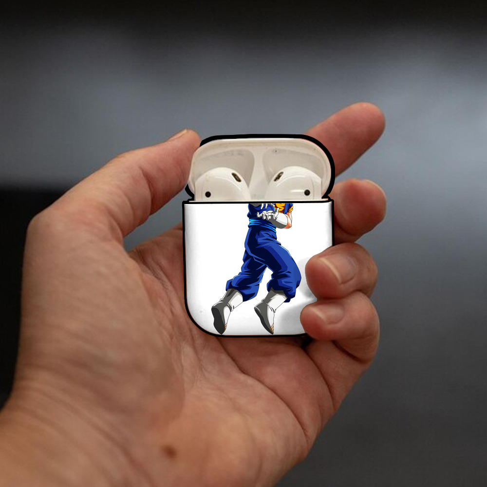 ドラゴンボール ベジット DRAGON BALL Vegetto AirPods 第2世代保護ケース ハードシェル ブラック 耐衝撃・防指紋・カラビナ付き