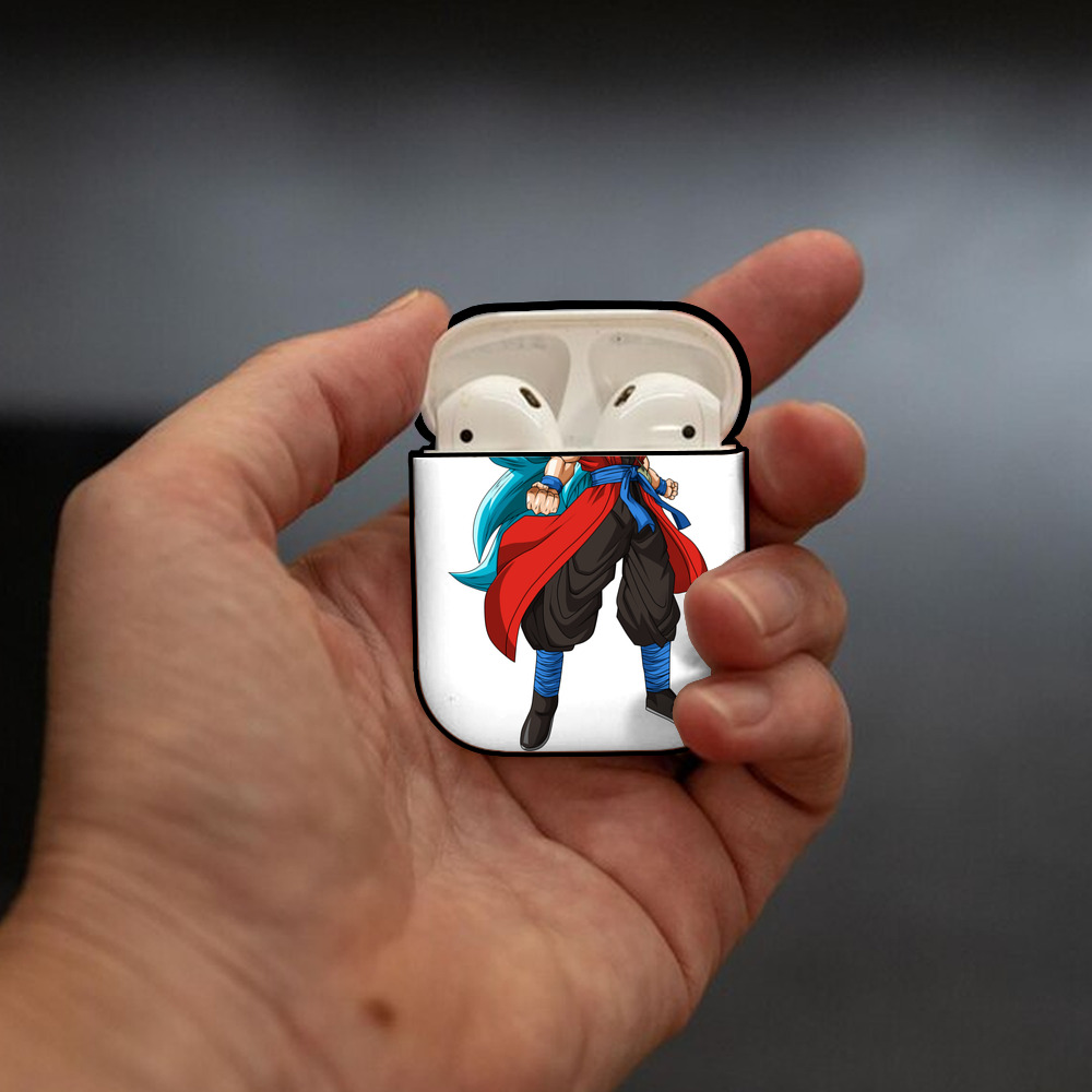 ドラゴンボール ベジット DRAGON BALL Vegetto AirPods 第2世代保護ケース ハードシェル ブラック 耐衝撃・防指紋・カラビナ付き