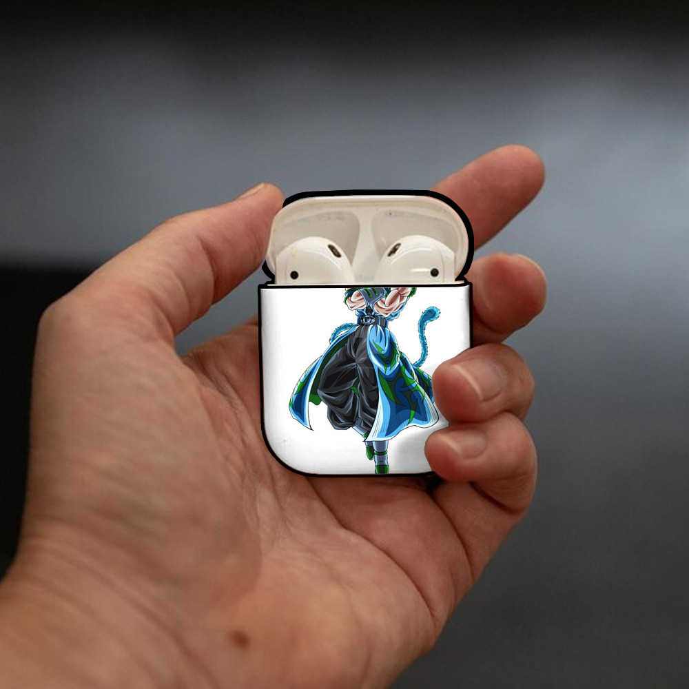 ドラゴンボール ベジット DRAGON BALL Vegetto AirPods 第2世代保護ケース ハードシェル ブラック 耐衝撃・防指紋・カラビナ付き