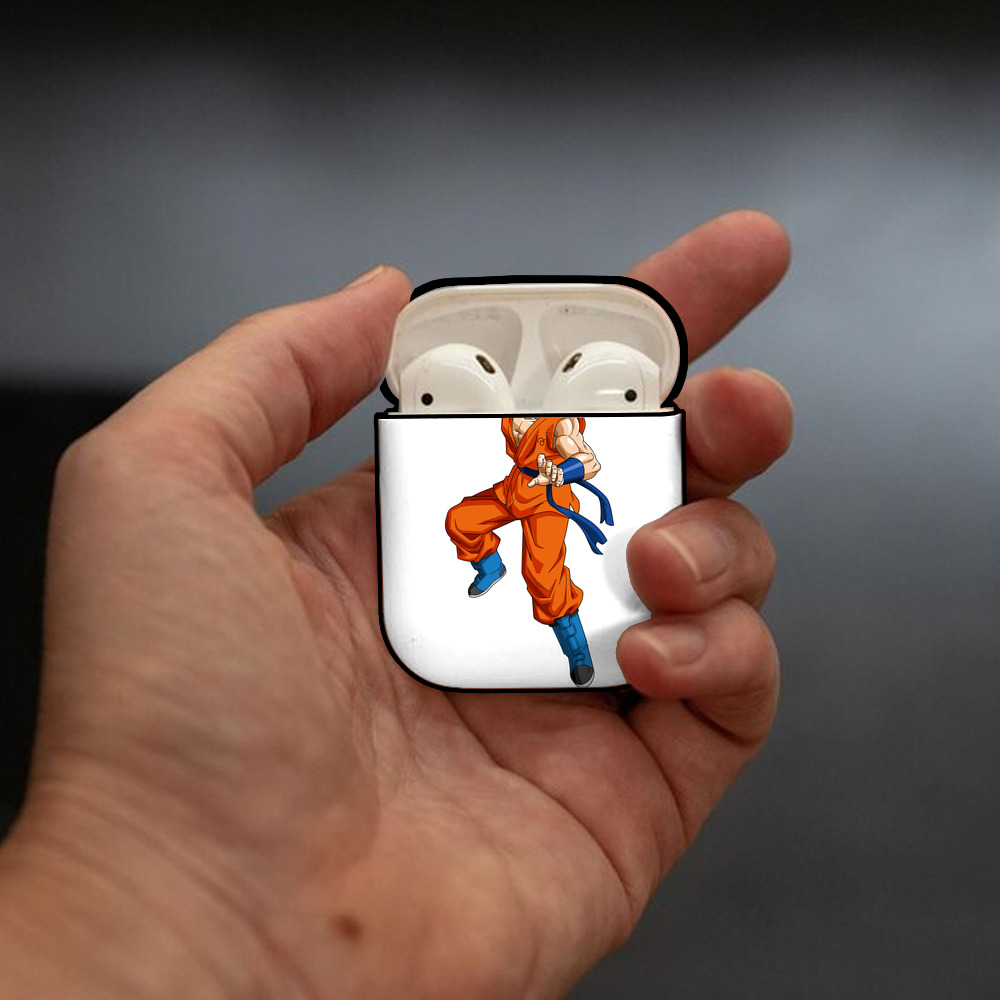 ドラゴンボール ベジット DRAGON BALL Vegetto AirPods 第2世代保護ケース ハードシェル ブラック 耐衝撃・防指紋・カラビナ付き