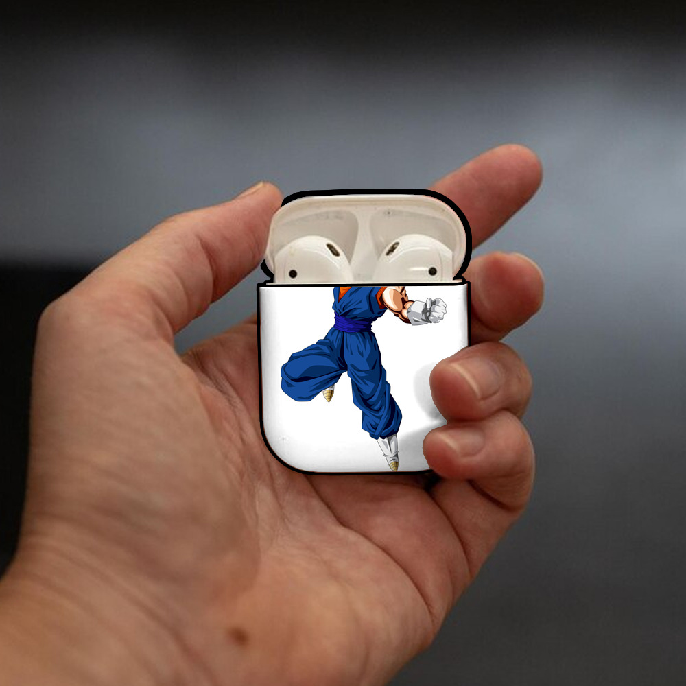 ドラゴンボール ベジット DRAGON BALL Vegetto AirPods 第2世代保護ケース ハードシェル ブラック 耐衝撃・防指紋・カラビナ付き