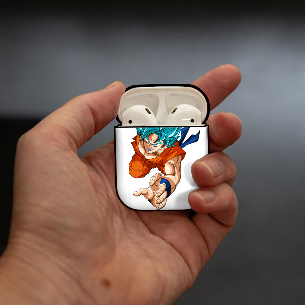 ドラゴンボール ベジット DRAGON BALL Vegetto AirPods 第2世代保護ケース ハードシェル ブラック 耐衝撃・防指紋・カラビナ付き