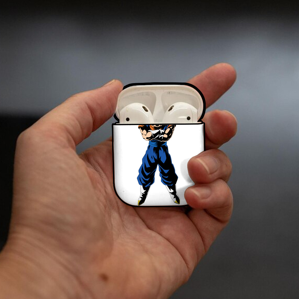 ドラゴンボール ベジット DRAGON BALL Vegetto AirPods 第2世代保護ケース ハードシェル ブラック 耐衝撃・防指紋・カラビナ付き