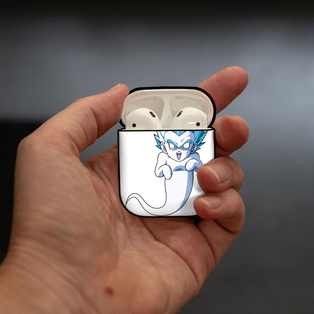 ドラゴンボール ベジット DRAGON BALL Vegetto AirPods 第2世代保護ケース ハードシェル ブラック 耐衝撃・防指紋・カラビナ付き