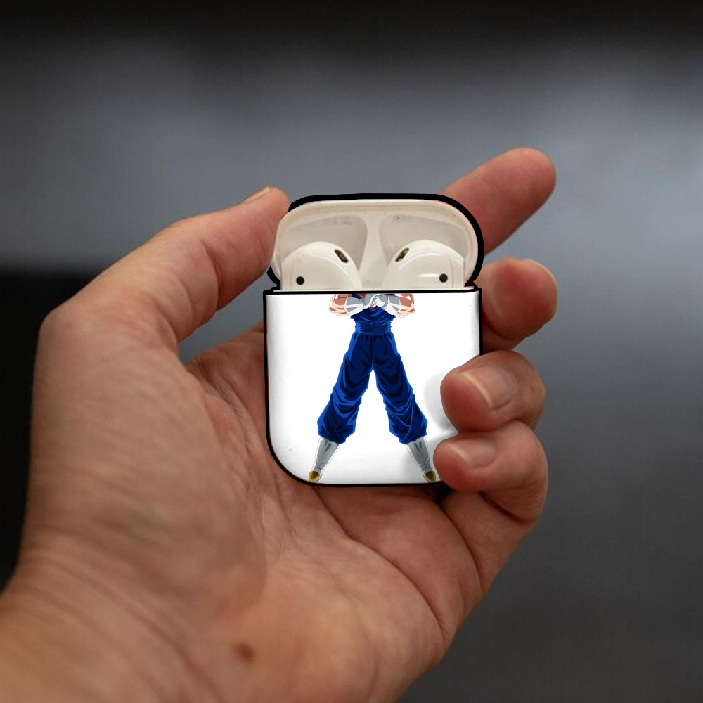 ドラゴンボール ベジット DRAGON BALL Vegetto AirPods 第2世代保護ケース ハードシェル ブラック 耐衝撃・防指紋・カラビナ付き