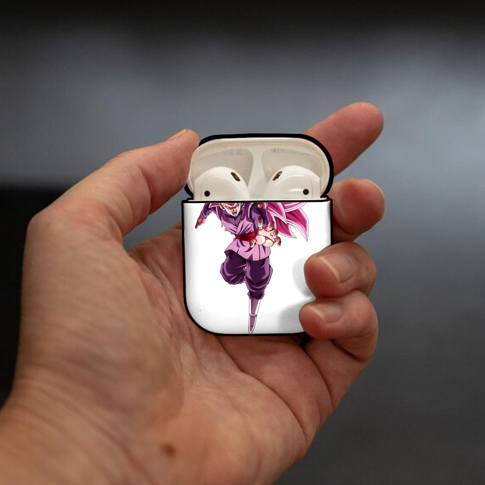 ドラゴンボール ベジット DRAGON BALL Vegetto AirPods 第2世代保護ケース ハードシェル ブラック 耐衝撃・防指紋・カラビナ付き