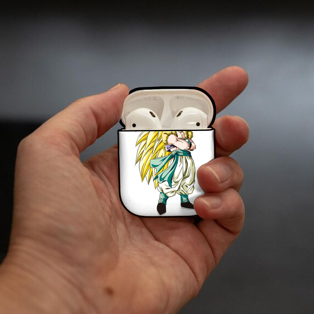 ドラゴンボール ベジット DRAGON BALL Vegetto AirPods 第2世代保護ケース ハードシェル ブラック 耐衝撃・防指紋・カラビナ付き