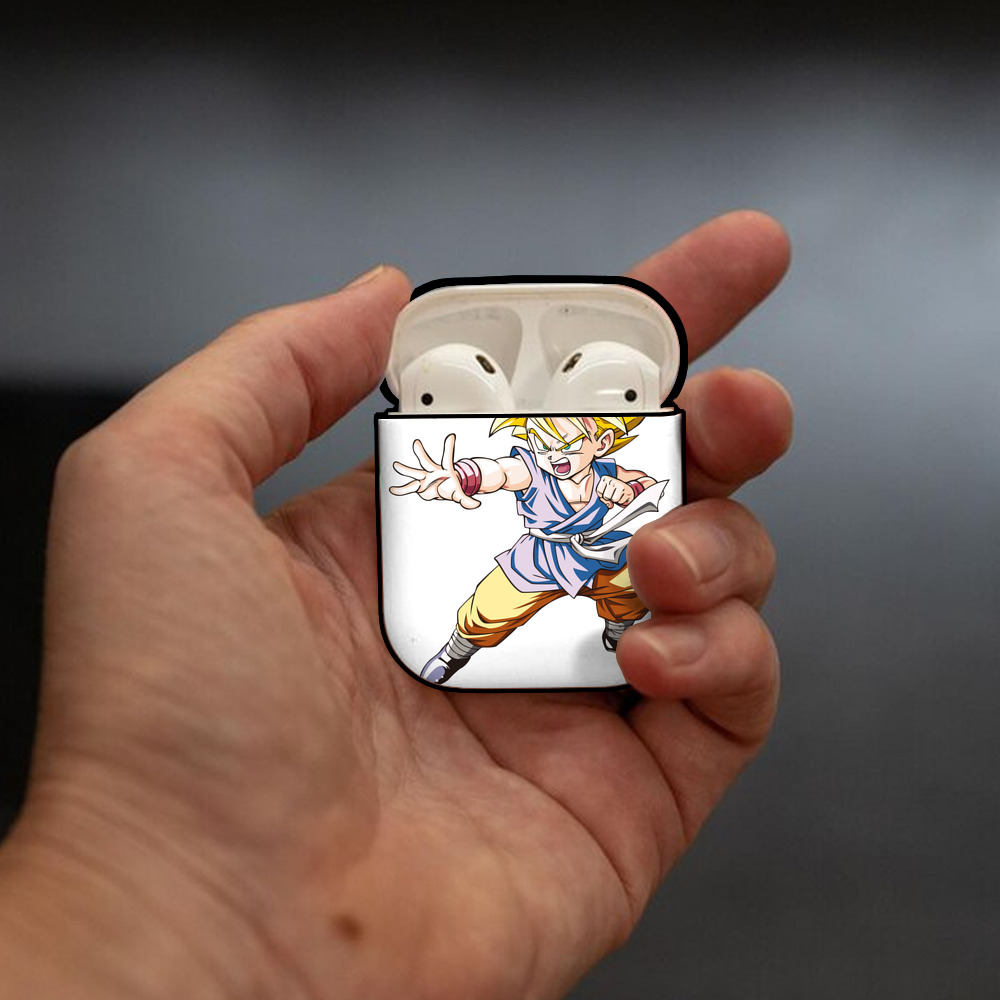 ドラゴンボール ベジット DRAGON BALL Vegetto AirPods 第2世代保護ケース ハードシェル ブラック 耐衝撃・防指紋・カラビナ付き