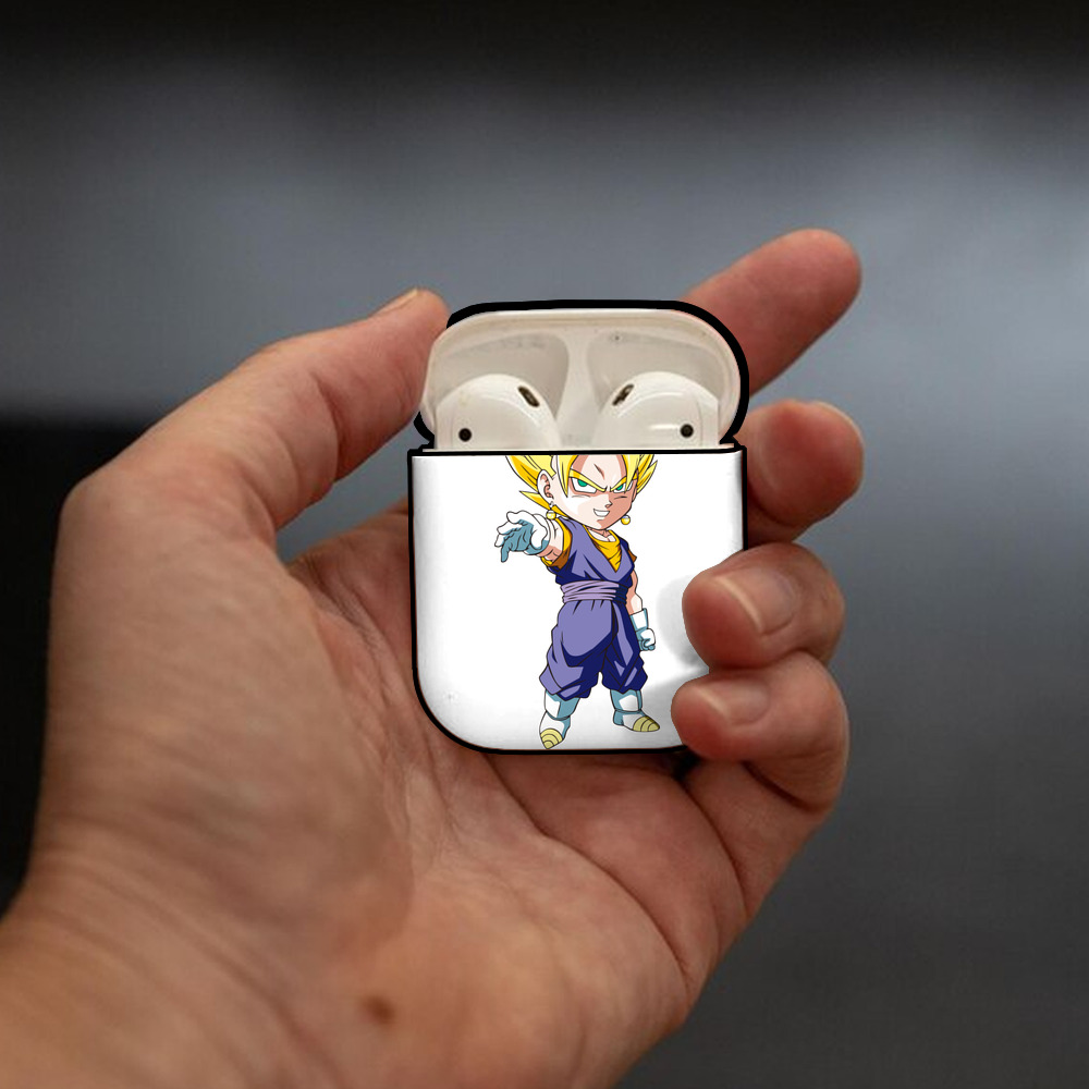 ドラゴンボール ベジット DRAGON BALL Vegetto AirPods 第2世代保護ケース ハードシェル ブラック 耐衝撃・防指紋・カラビナ付き