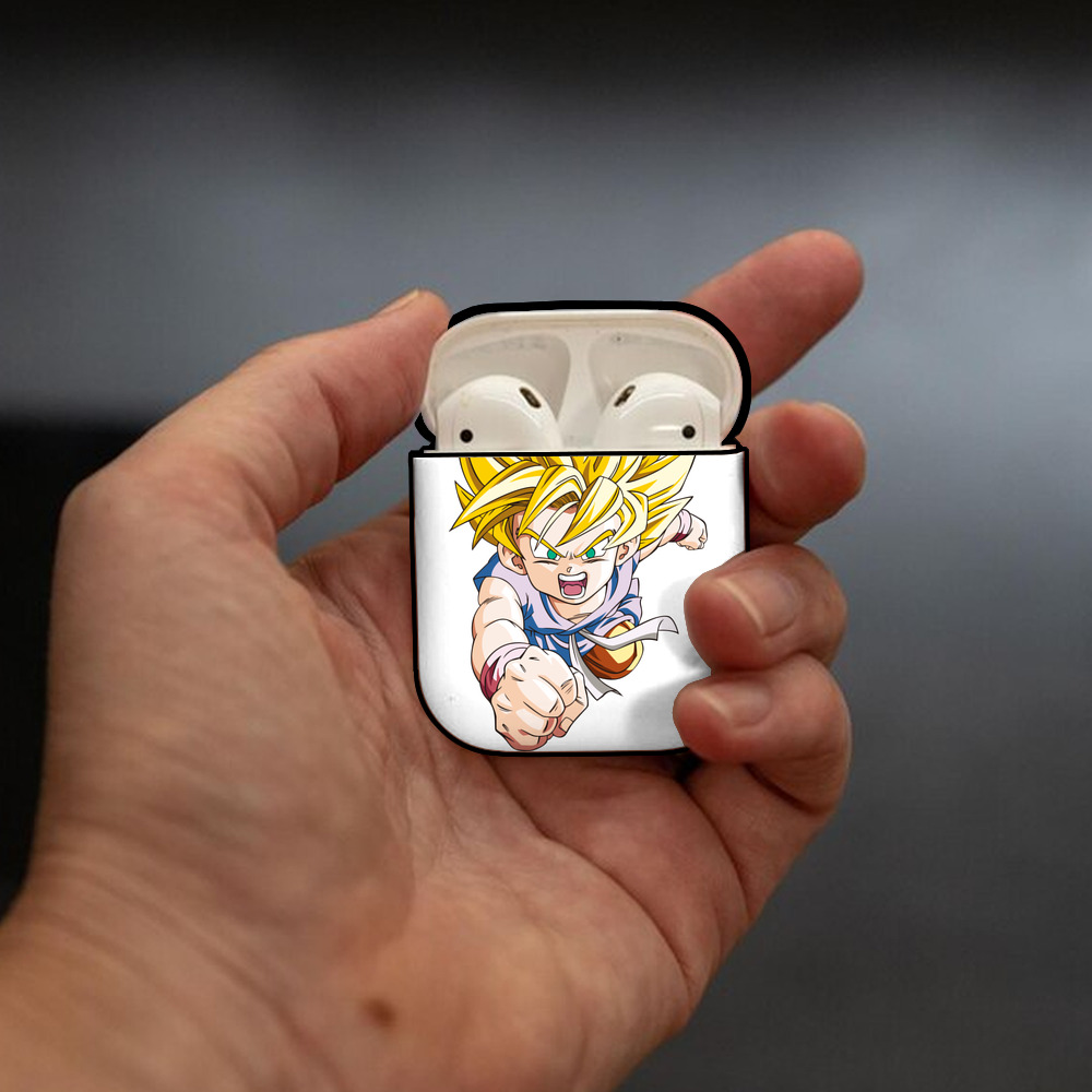 ドラゴンボール ベジット DRAGON BALL Vegetto AirPods 第2世代保護ケース ハードシェル ブラック 耐衝撃・防指紋・カラビナ付き