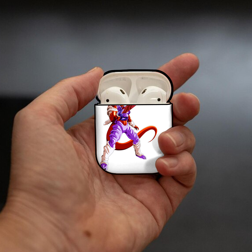 ドラゴンボール ジャネンバ DRAGON BALL Janemba AirPods 第2世代保護ケース ハードシェル ブラック 耐衝撃・防指紋・カラビナ付き